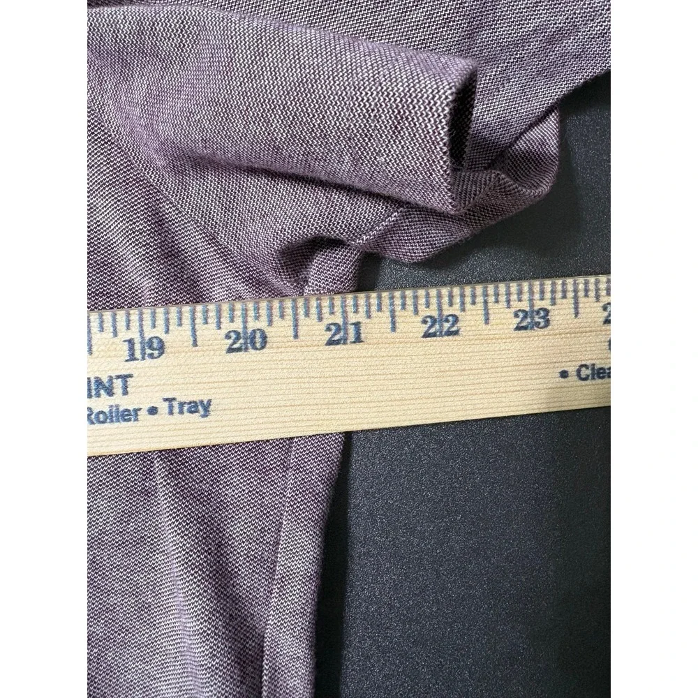 Banana Republic Performance Pique Polo Shirt Mens Large Purple Heathered Pocket
